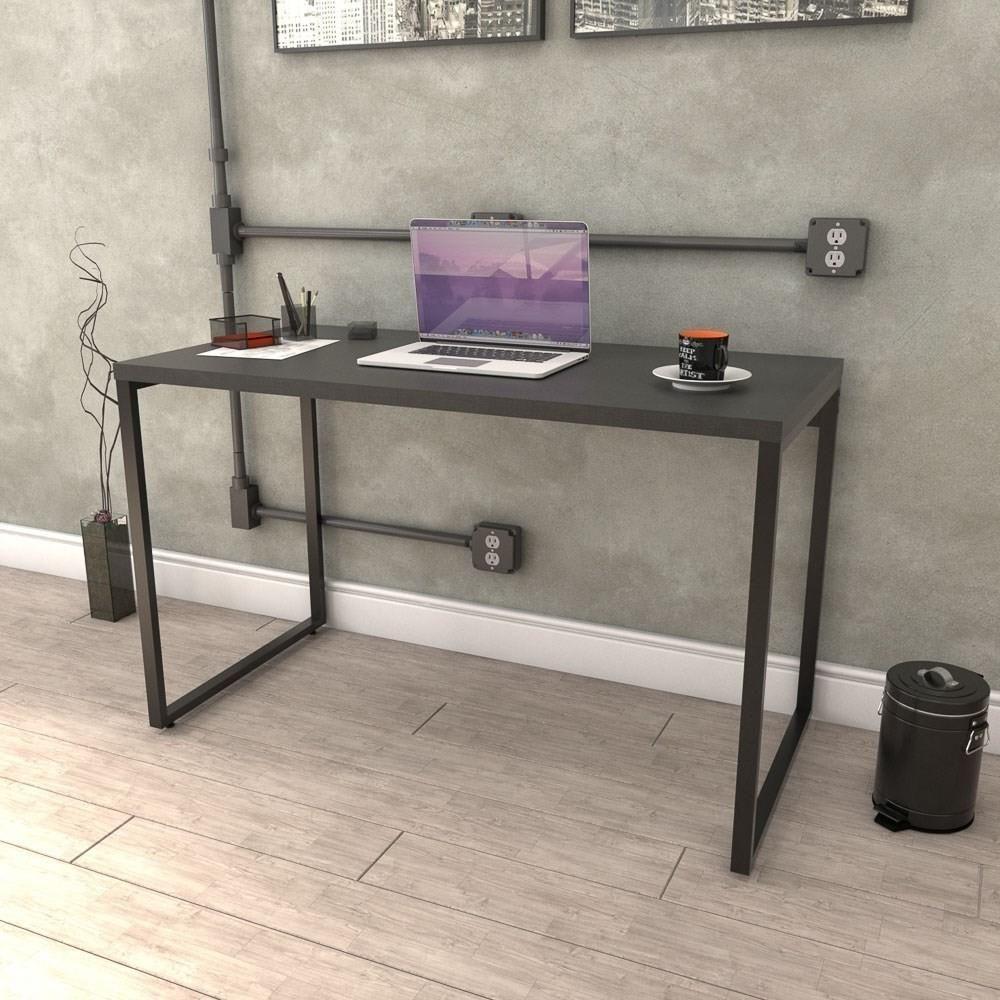 Mesa De Escritório Office 120cm Prisma C08 Preto Onix - 5