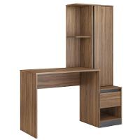 Escrivaninha Com Armário 1 Porta 1 Gaveta Amendola/grafito - 1