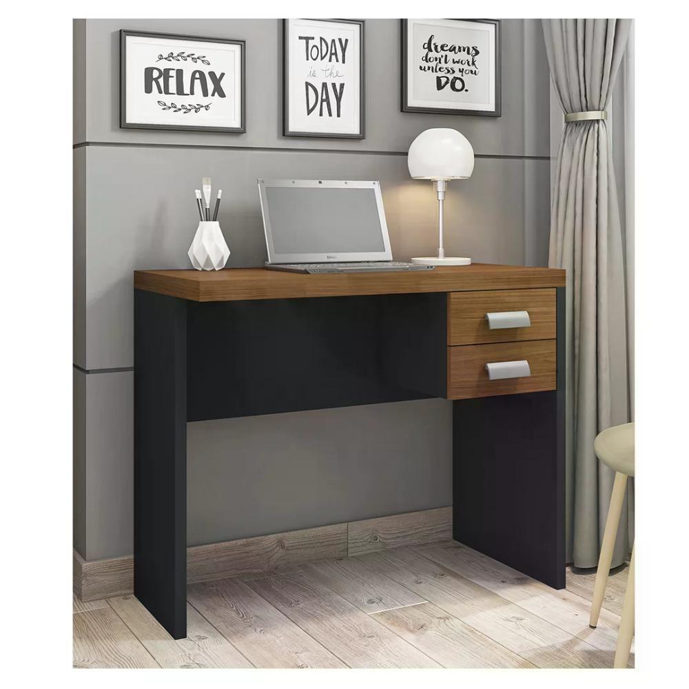 Mesa P/Computador 0,9 C/Gavteiro Argan Preto Tex Argan - 3