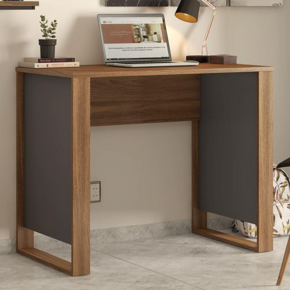 Mesa Para Computador Lewis Amendola Grafito - 1