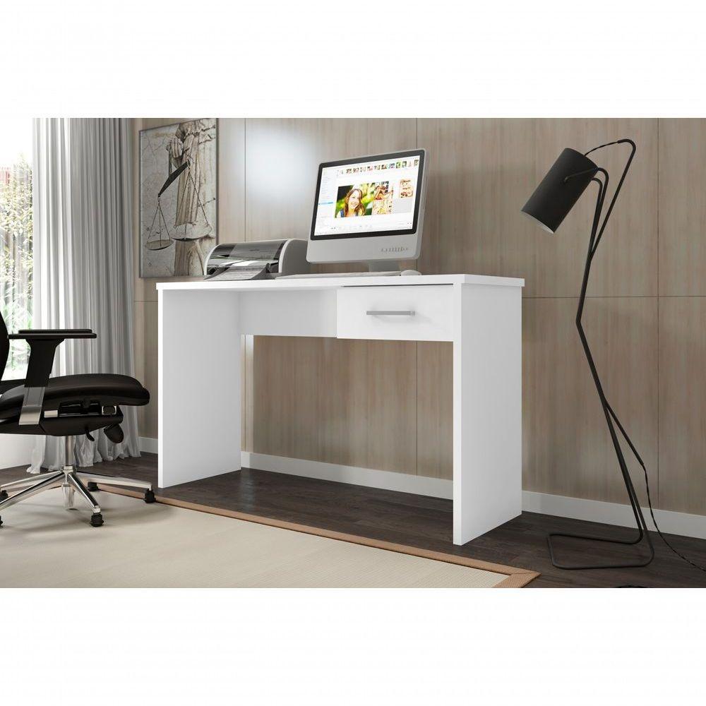 Mesa Para Computador Com Gaveta Jacote Branco - 2