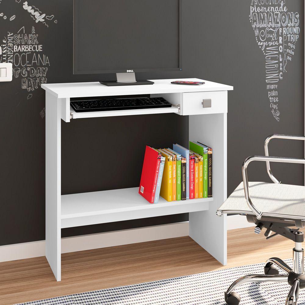 Mesa Para Computador 1 Gaveta Branco 891 - 2