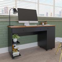 Escrivaninha Com 1 Porta E 2 Gavetas Mel/preto Mel/preto - 1