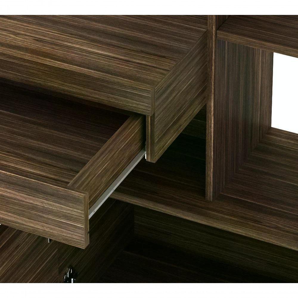 Escrivaninha Para Computador Com Armário Me4143 Nogal Nogal - 3