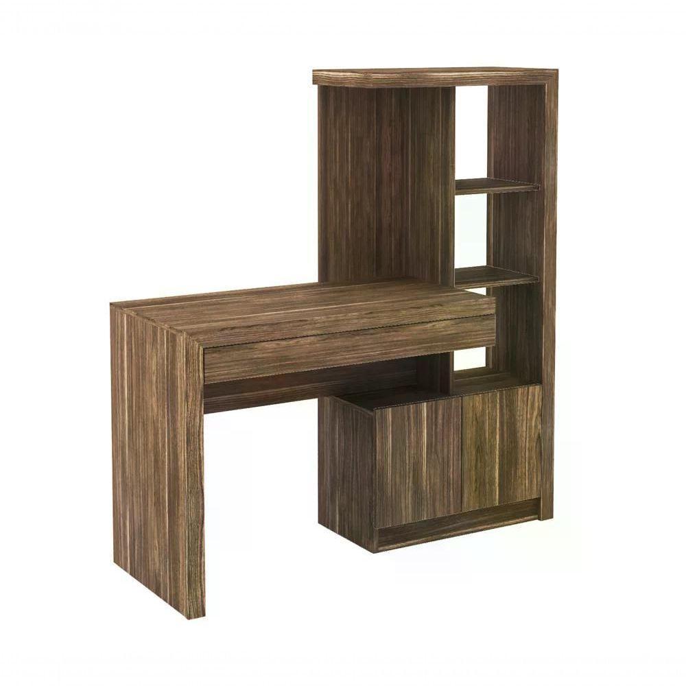 Escrivaninha Para Computador Com Armário Me4143 Nogal Nogal - 5