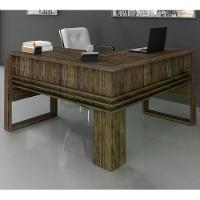 Mesa Escrivaninha Angular Para Escritorio Me4145 Nogal - 1