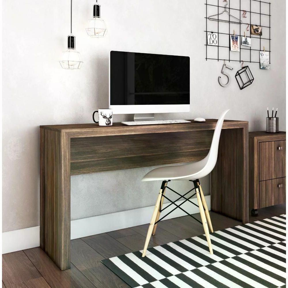 Mesa Escrivaninha Para Escritorio Me4135 Nogal Nogal - 2