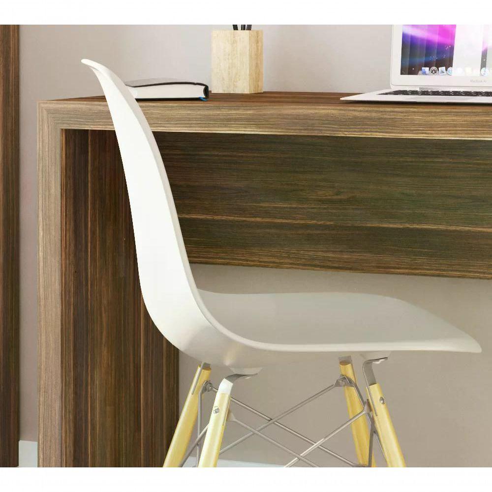 Mesa Escrivaninha Para Escritorio Me4135 Nogal Nogal - 4