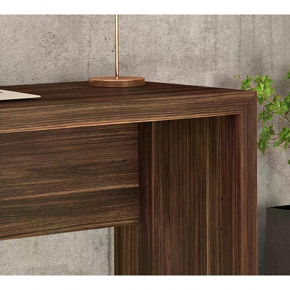 Mesa Escrivaninha Para Escritorio Me4135 Nogal Nogal - 5