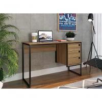 Escrivaninha Estilo Industrial 3 Gavetas Mel Pp Mel - 3