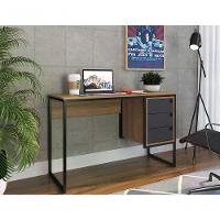 Escrivaninha Estilo Industrial Grafite Mel Pp Grafite Mel - 3