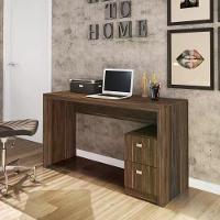 Mesa Para Computador / Escritorio 2 Gavetas Me4130 Nogal - 5