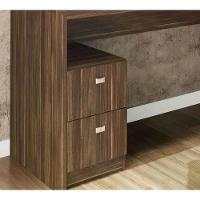 Mesa Para Computador / Escritorio 2 Gavetas Me4130 Nogal - 11