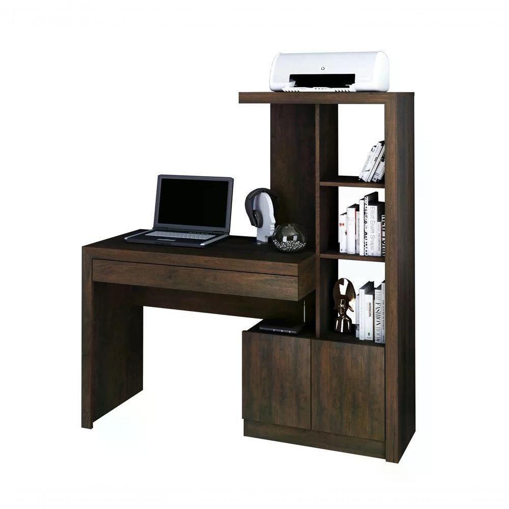 Escrivaninha Para Computador Com Armário Me4143 Rustico - 6