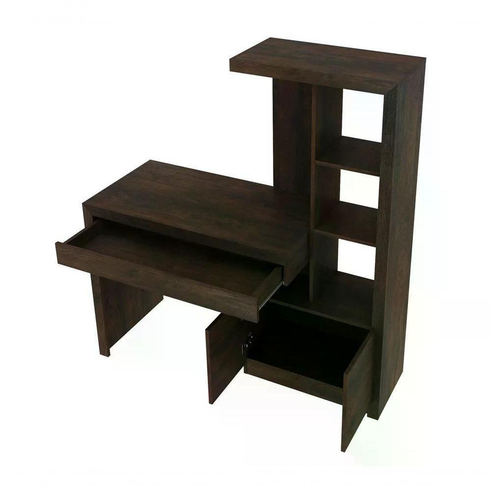 Escrivaninha Para Computador Com Armário Me4143 Rustico - 8