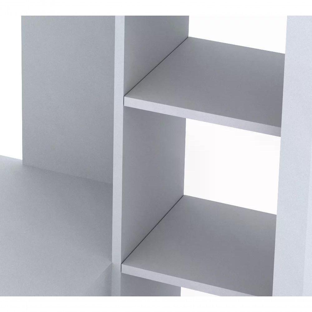 Escrivaninha Para Computador Com Armário Me4143 Branco - 6