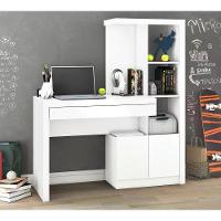 Escrivaninha Para Computador Com Armário Me4143 Branco - 1