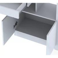 Escrivaninha Para Computador Com Armário Me4143 Branco - 5