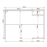 Mesa Para Computador Gamer Me4161 Preto Azul Preto Azul - 11