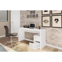 Mesa Para Computador / Escritorio 2 Gavetas Me4130 Branco - 2
