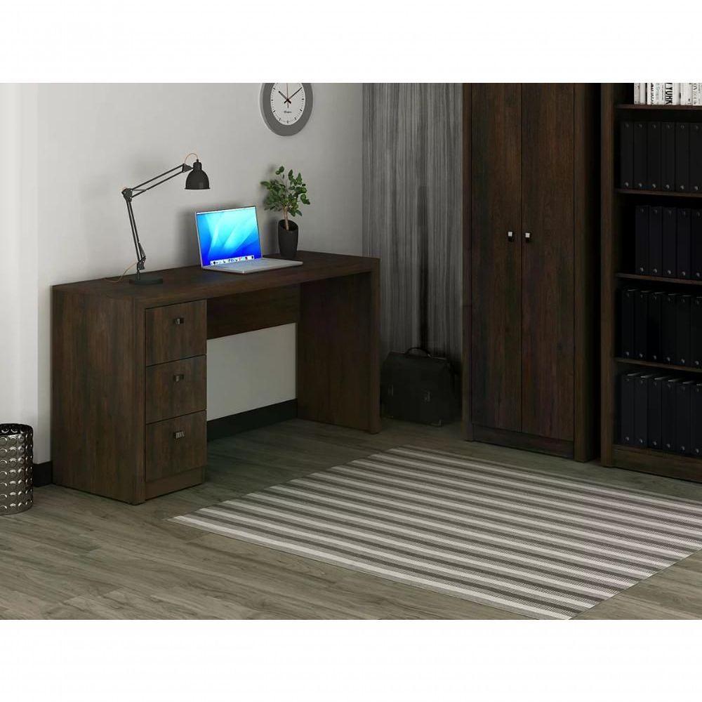 Escrivaninha 03 Gavetas Reversível Me4102 Rustico Rustico - 2