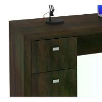 Escrivaninha 03 Gavetas Reversível Me4102 Rustico Rustico - 3