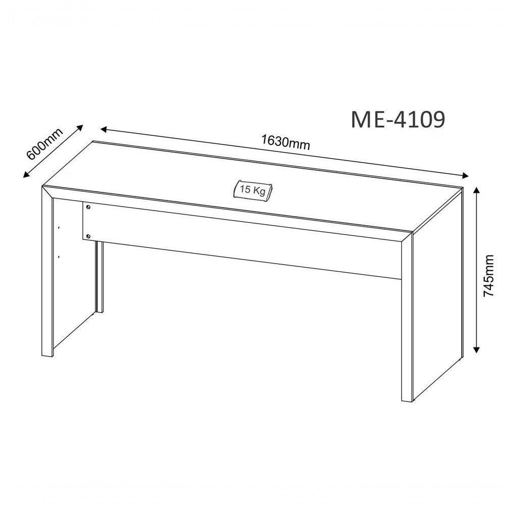 Escrivaninha Para Escritório Me4109 Rustico Rustico - 5