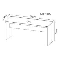 Escrivaninha Para Escritório Me4109 Rustico Rustico - 5