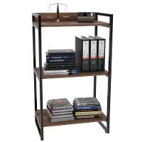 Kit Mesa Para Escritório Com Estante 135 Cm Nogal - 6