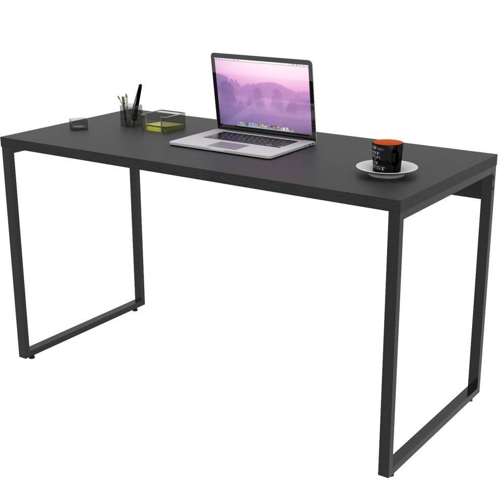Kit Mesa Para Escritório Com Estante 135 Cm Preto Onix - 7