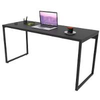 Kit Mesa Para Escritório Com Estante 150 Cm Preto Onix - 7