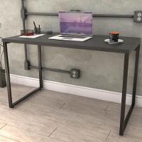 Kit Mesa Para Escritório Com Estante 120 Cm Preto Onix - 9