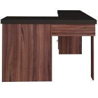 Mesa Para Escritório Escrivaninha Mali A02 Preto Ipê