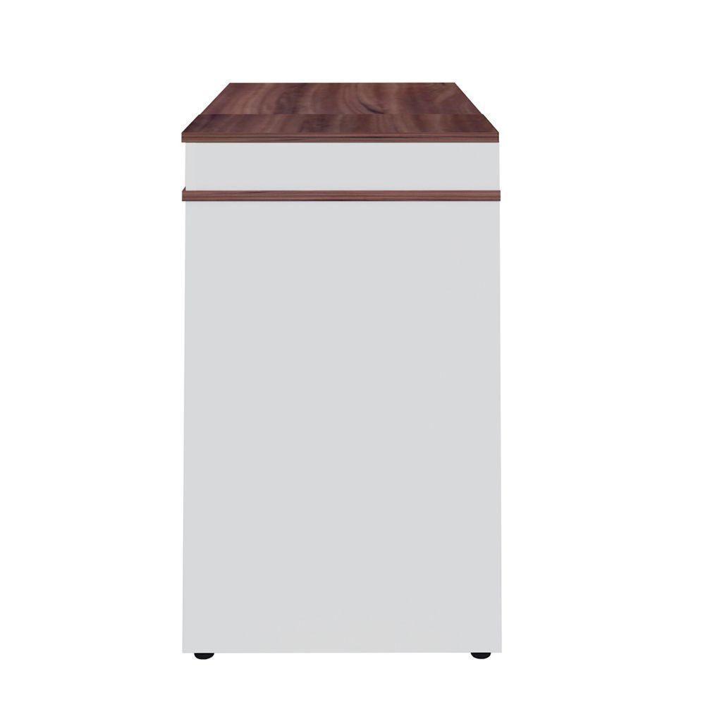 Mesa Para Escritório Escrivaninha Mind A02 Ipê Branco - 4