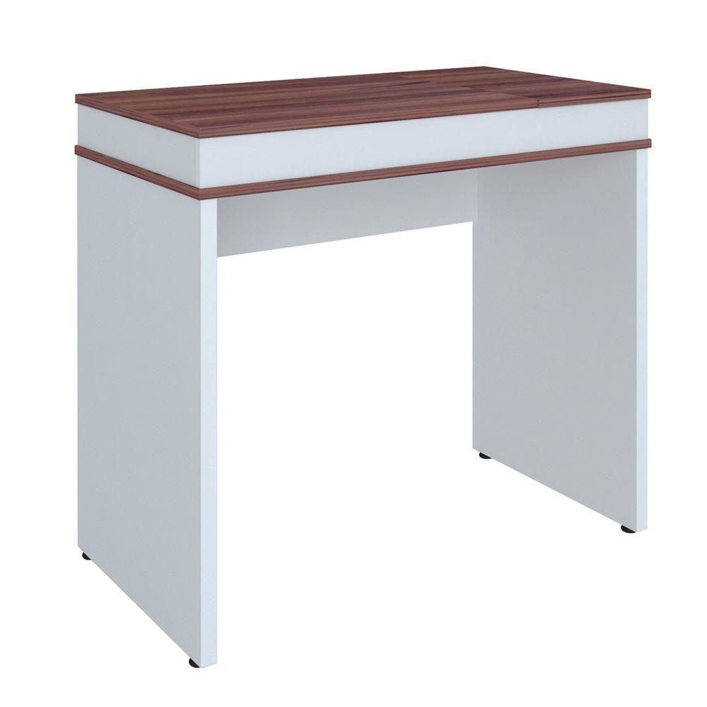 Mesa Para Escritório Escrivaninha Mind A02 Ipê Branco - 5