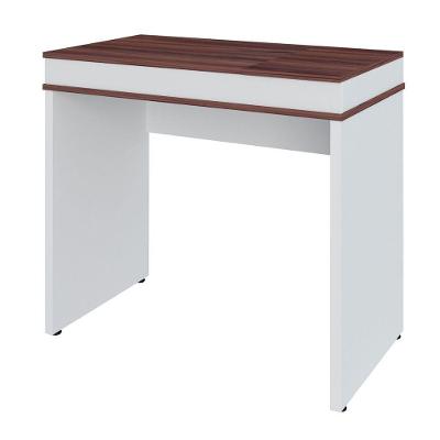 Mesa para Escritório Escrivaninha Mind A02 Retangular MDP 85cm Branco Ipê