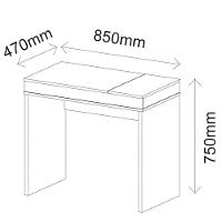 Mesa Para Escritório Escrivaninha Mind A02 Ipê Branco - 2