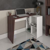 Mesa Para Escritório Escrivaninha Urban A02 Ipê Branco - 7
