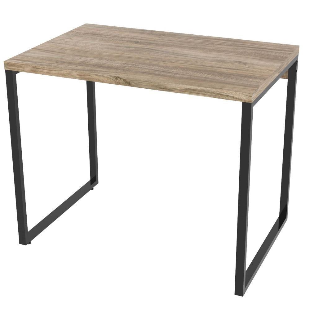 Mesa Para Escritório Estilo Industrial 90 Cm Carvalho - 3