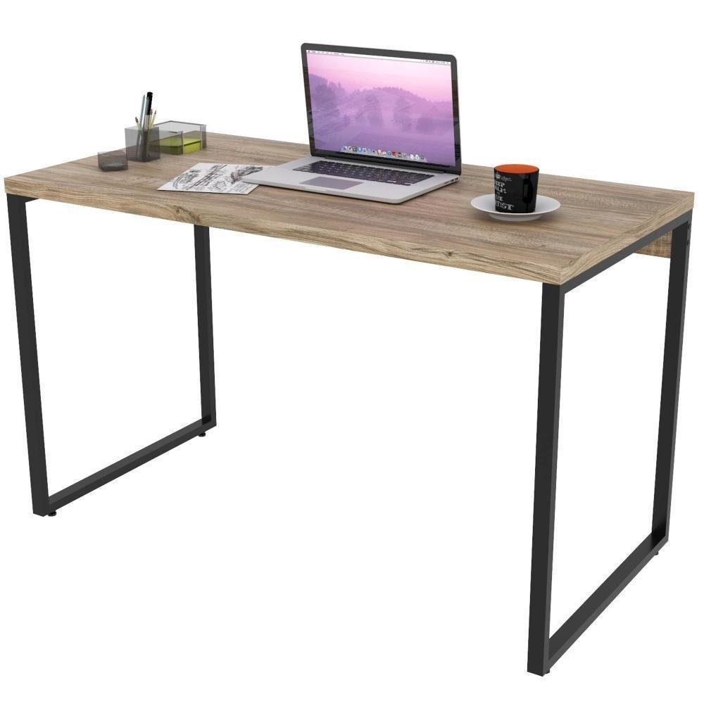 Mesa Para Escritório Estilo Industrial 120 Cm Carvalho - 1