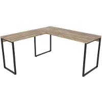 Mesa Para Escritório Estilo Em L 150x150cm Carvalho - 3