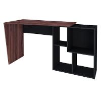 Mesa Para Escritório Escrivaninha Urban A02 Ipê Preto - 6