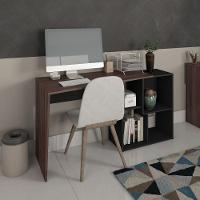 Mesa Para Escritório Escrivaninha Urban A02 Ipê Preto - 8