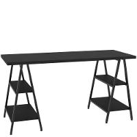Mesa Para Escritório Estilo Cavalete 150cm Preto Onix - 3