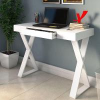 Mesa Para Escritório Escrivaninha Cavalete 01 Gaveta Branco - 5