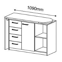 Mesa Para Escritório Extensível Escrivaninha Logan Branco - 5