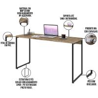 Mesa Para Escritório Industrial Aspen 135 Cm C01 Carvalho - 3