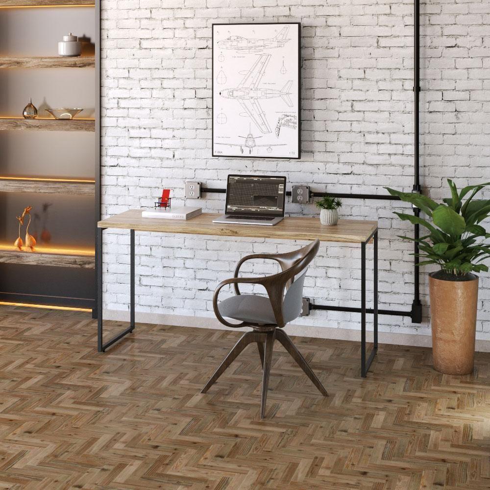 Mesa Para Escritório Industrial Aspen 150 Cm C01 Carvalho - 5