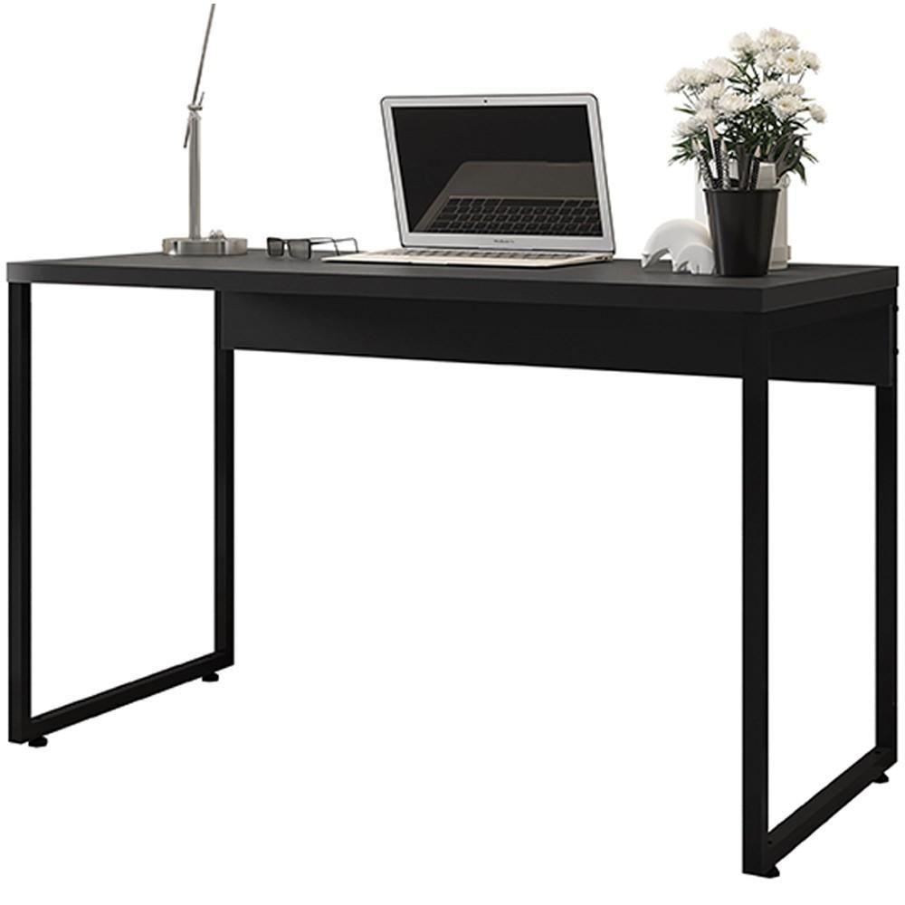 Mesa Para Escritório Industrial F01 Preto Fosco - 1