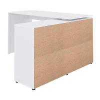 Mesa Para Escritório Extensível Escrivaninha Nero A2 Branco - 2